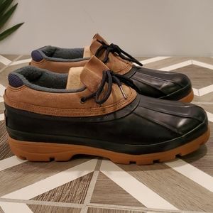 London Fog Towne Duck Shoe Waterproof 10 Boot Blue